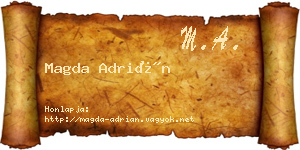 Magda Adrián névjegykártya